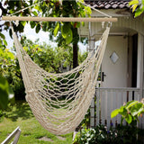 Portable,Outdoor,Swing,Cotton,Hammock,Chair,Wooden,Hanging,Chair,Garden,Patio,Porch