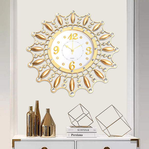 Creative,Flower,Silen,Metal,Clock,Office,Modern,Decoration,Clock