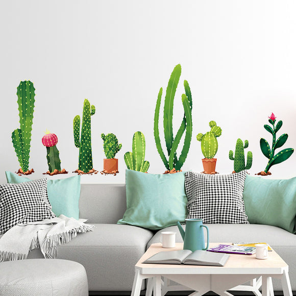 Miico,Creative,Cartoon,Cactus,Removable,Decorative,Decor,Sticker