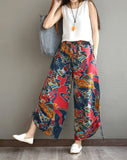 Spring,Harem,Pants,Elastic,Cotton,Oriental,Style