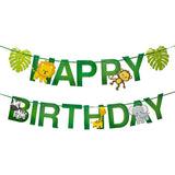 Jungle,Animal,Decorations,Happy,Birthday,Banner,Animal,Balloons,Animal,Toppers,Theme,Birthday,Party,Decorations