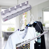 Mounted,Washing,Clothes,Laundry,Airer,Dryer,Retractable,Cloth,Hanger