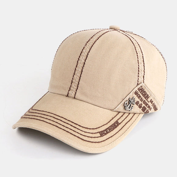 British,Style,Embroidery,Pattern,Solid,Color,Casual,Outdoor,Visor,Baseball