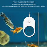 Electronic,Aquarium,Water,Thermometer,Hygrometer,Display,Water,Temperature,Adhesive,Probe,Accuracy,Thermometer,Hygrometer,Accessories