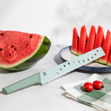 Huohou,Kitchen,Fruit,Knife,Serrated,Blade,Watermelon,Knife,Grade,Coating,Resin,Handle,Knife