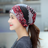 Women,Winter,Rabbit,Headscarf,Printing,Beanie,Warmer