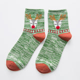 Women,Painting,Cotton,Socks,Retro,Christmas,Ankle,Socks