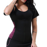 Front,Women,Sauna,Neoprene,Shaper,Sweat,Burner,Fitness,Shirts