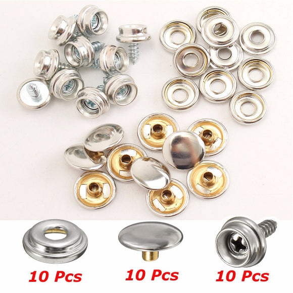 10Set,Stainless,Steel,Cover,Canopy,Fittings,Fastener,Tools