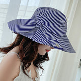 Stripe,Beach,Cotton,Women,Elegant,Multipurpose,Foldable