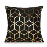 Christmas,Pillow,Black,White,Golden,Painted,Pillowcase,Decorative,Christmas,Cushion,Cover,Pillows