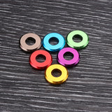 Suleve,M5AW1,10Pcs,Aluminum,Alloy,Fender,Screw,Washer,Spacer,Gasket,Multicolor