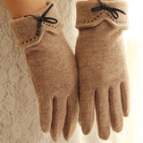 Women,Embroidery,Dotted,Bowknot,Fashion,Casual,Gloves