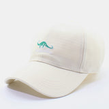 Cotton,Solid,Color,Embroidery,Cartoon,Dinosaur,Printing,Outdoor,Curved,Visor,Adjustable,Baseball