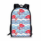 Flamingo,Backpack,Student,Travel,School,College,Shoulder,Handbag,Camping,Rucksack
