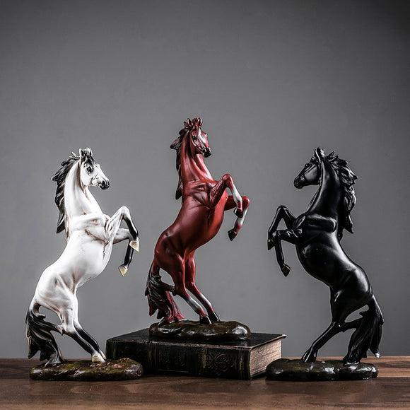 Resin,Horse,Statue,Ornament,Figurine,Hotel,Horse,Decorations