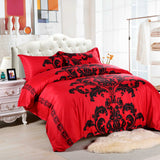 Bedding,Black,White,Printing,Quilt,Cover,Pillowcase,Queen