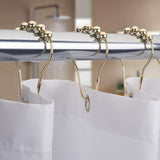 12Pcs,Stainless,Steel,Shower,Curtain,Hooks,Rings,Bathroom