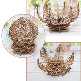 Wooden,Mechanical,Transmission,Flower,Decorations