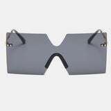 Unisex,Oversizes,Frameless,Protection,Fashion,Trend,Color,Gradient,Sunglasses