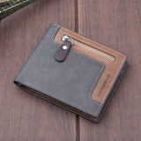 IPRee,Men's,Short,Wallet,Leather,Travel,Trifold,Credit,Holder,Purse