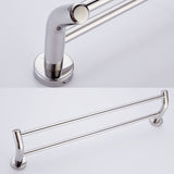 Double,Towel,Holder,Mounted,Stainless,Steel,Towel,Shelf,Holder,Holder