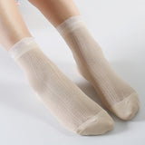 Women,Crystal,Hollow,Breathable,Socks