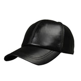 Leather,Baseball,Adjustable,Winter,Black,Trucker,Snapback