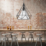 250mm,Retro,Industrial,Diamond,Chandelier