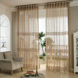 Fiber,Hollow,Tulle,Sheer,Curtains,Window,Screening,Bedroom,Living,Decor