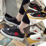 Women,Shoes,Spring,Embroidery,Flower,Casual,Shoes,Floral,Vintage,Sneakers,Leather,Shoes