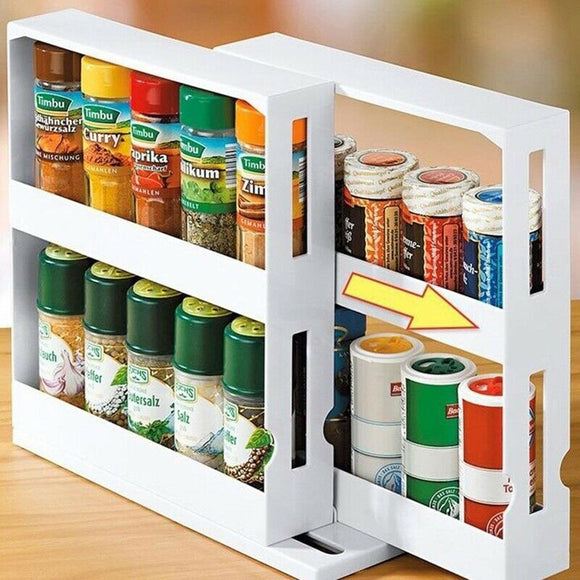 Storage,Seasoning,Spice,Rotating,Kitchen,Organizer