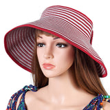 Women,Summer,Foldable,Empty,Straw,Outdoor,Beach,Travel,Visor