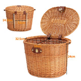 Willow,Front,Basket,Storage,Front,Carrying,Basket,Shopping,Stuff,Fruits,Storage,Cycling