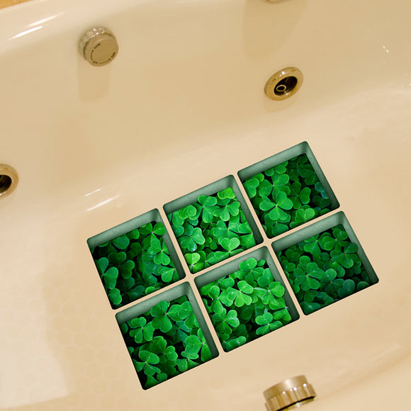 13x13cm,Clover,Pattern,Waterproof,Bathtub,Sticker