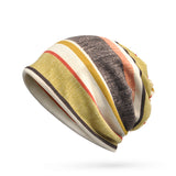 Women,Knitted,Stripe,Beanie,Multifunction,Winter,Collar,Scarf