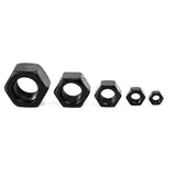 Suleve,MXCH13,140Pcs,Black,Carbon,Steel,Washer,Hexagonal