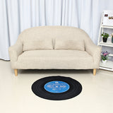 Modern,Record,Printed,Round,Floor,Carpet,Fiber,Bedroom,Decorations