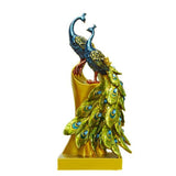 Exotic,Resin,Peacock,Ornament,Figurine,Statue,Craft,Wedding,Decorations