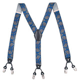 125CM,Men's,Suspenders,Braces,Elastic,Leather,Suspenders,Adjustable,Strap