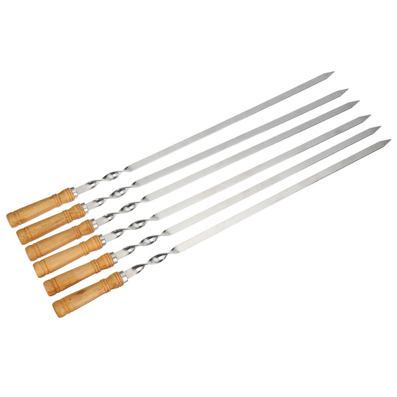 Stainless,Steel,Stick,Barbecue,Needle,Camping,Picnic,Barbecue,Tools