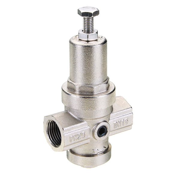 TK914,Brass,Precision,Water,Pressure,Reducing,Relief,Valve,Adjustable,Nickel,Plating,PN25