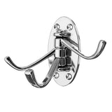 Silver,Triple,Swivel,Hooks,Folding,Swing,Mount,Alloy,Clothes,Towel,Hanger