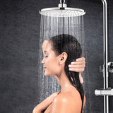 Rainfall,Shower,Large,Pressure,Shower,Polish,Chrome,Finish,Filter