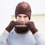 Velvet,Winter,Protection,Headgear,Scarf,Gloves,Knitted,Beanie