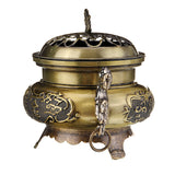 Alloy,Incense,Holder,Burner,Sandalwood,Censer,Buddhism,Meditation,Decor