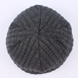 Solid,Knitted,Winter,Plush,Lining,Skullies,Beanies,Adjustable