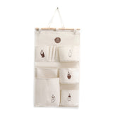 Cotton,Hanging,Organizer,Storage,Baskets,Container,Closet,Pocket