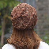 Women,Ethnic,Cotton,Breathable,Beanie,Fashion,Print,Brimless