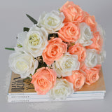 Bouquet,Artificial,Roses,Flowers,Bridal,Wedding,Decor,Supplies